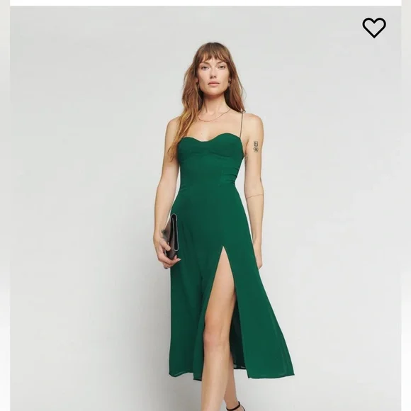 Reformation Juliette dress in Emerald size 6 - Picture 1 of 7